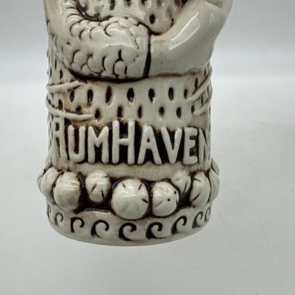 TikiRob Rumhaven Mermaid Siren Glazed Ceramic Tiki Mug 3D Raised Design Barware - Picture 8 of 9